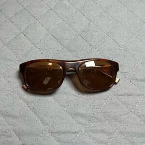 John Varvatos Cat 3 Men’s V/795 UF 54-20-140 Brown Rectangle Sunglasses